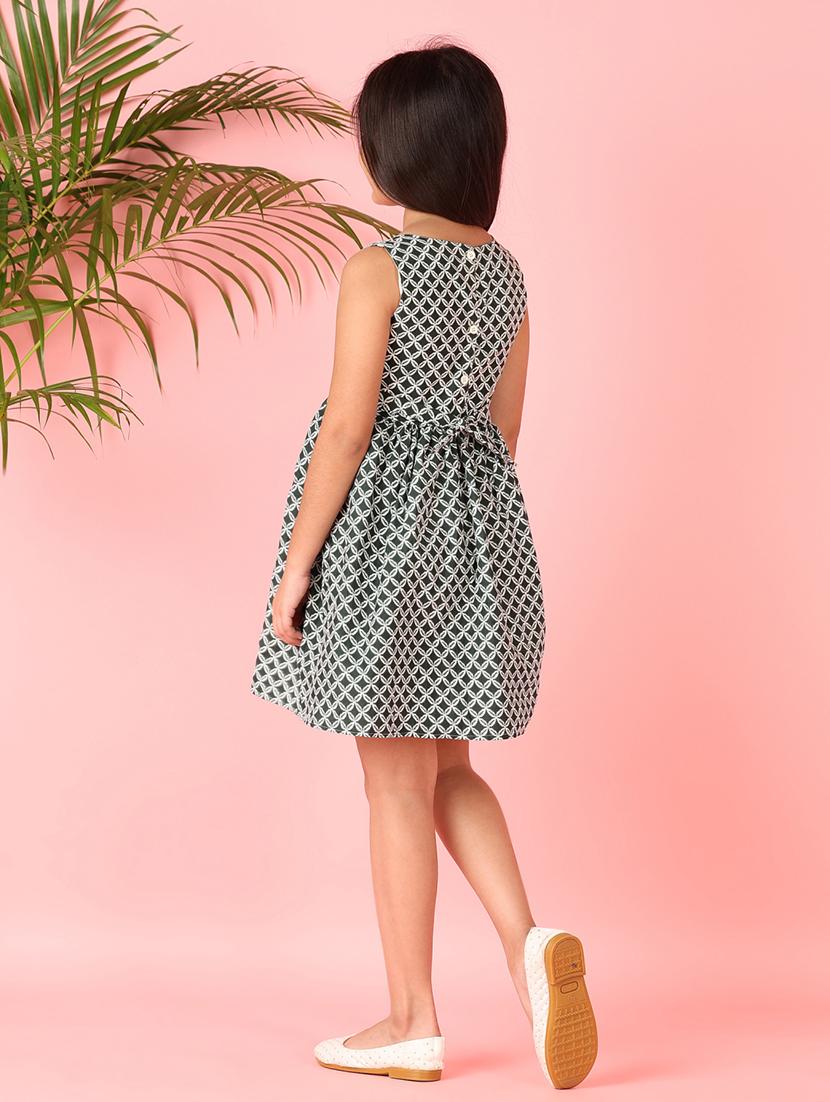 girls printed sleeveless cotton frock - 21529813 - Standard Image - 4