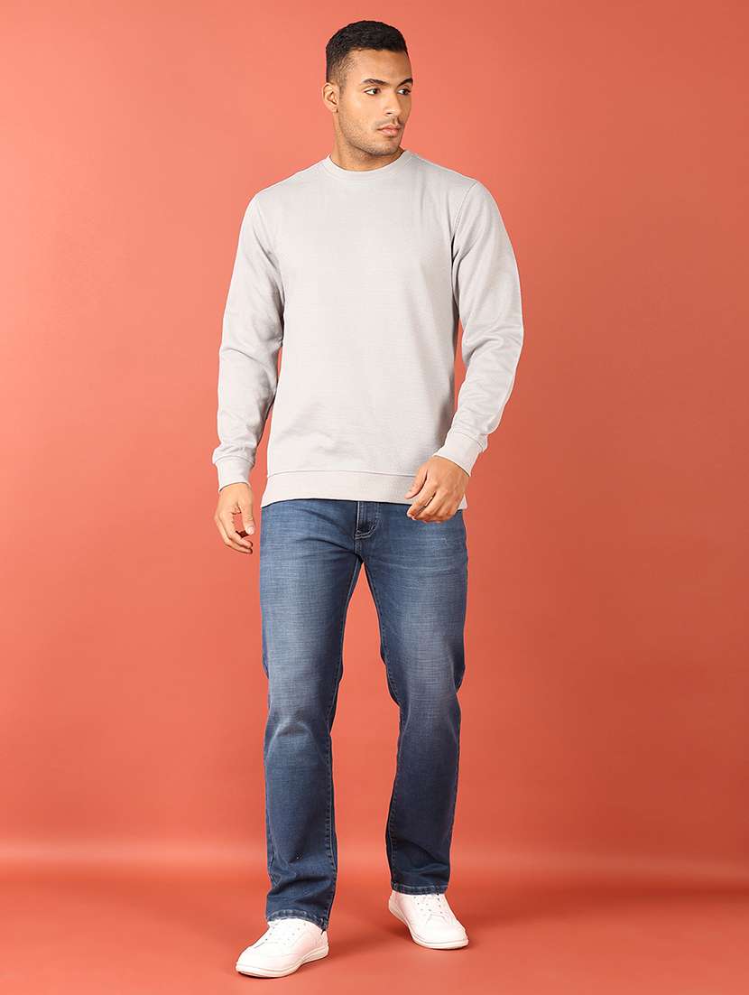 men long sleeves plain sweatshirt - 21529827 -  Standard Image - 4