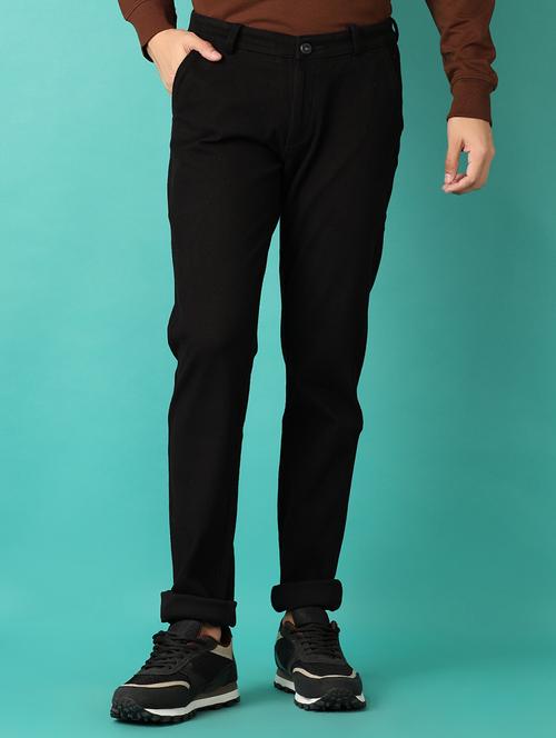 men mid rise solid chinos - 21529860 -  Standard Image - 0
