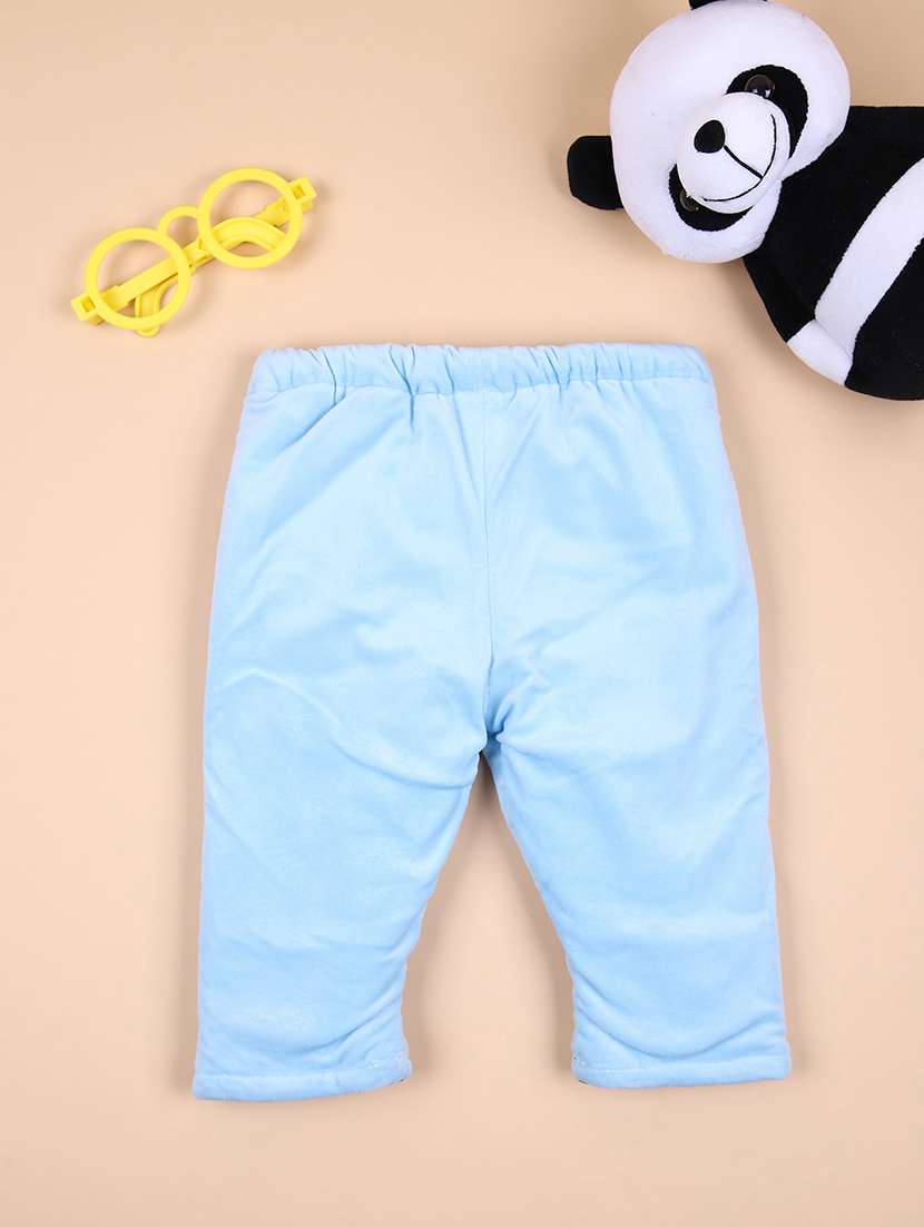 kids light blue mid rise track pant - 21529879 - Standard Image - 1