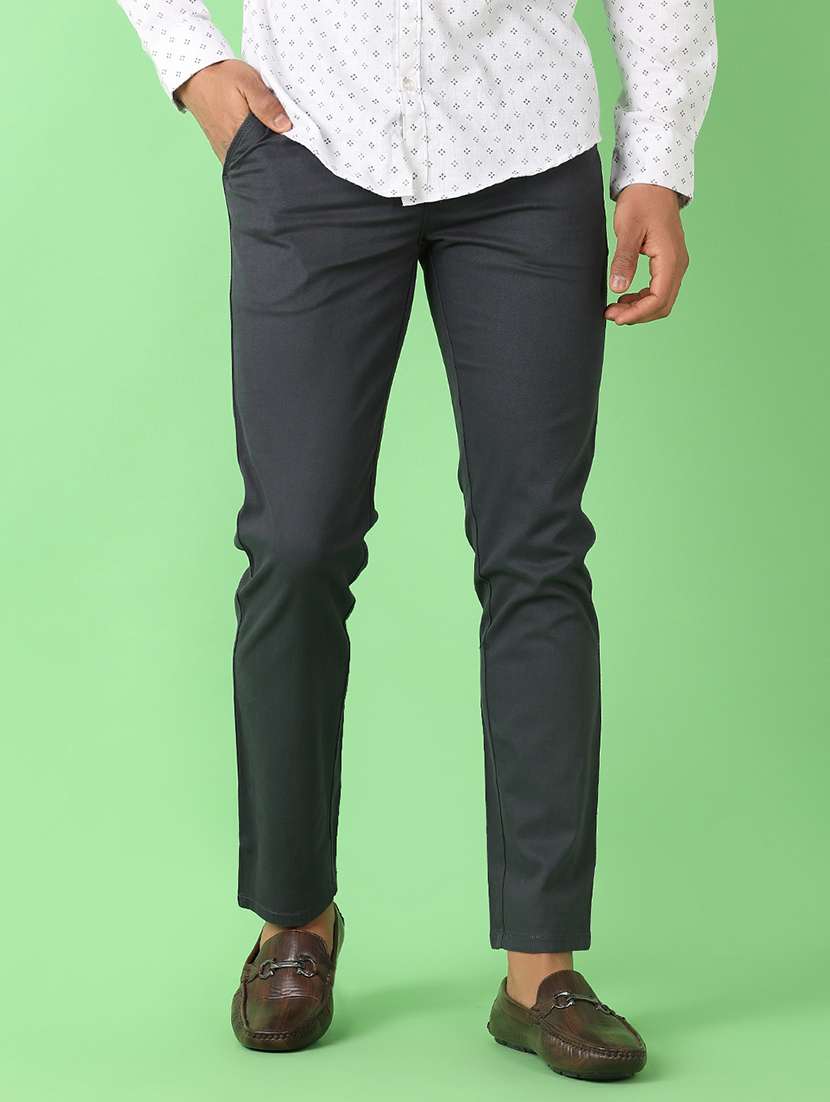 men mid rise solid chinos - 21529909 -  Standard Image - 1