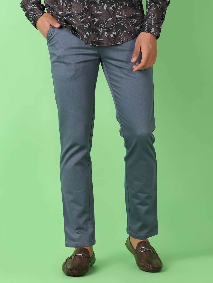 men mid rise solid chinos - 21529910 -  Standard Image - 1