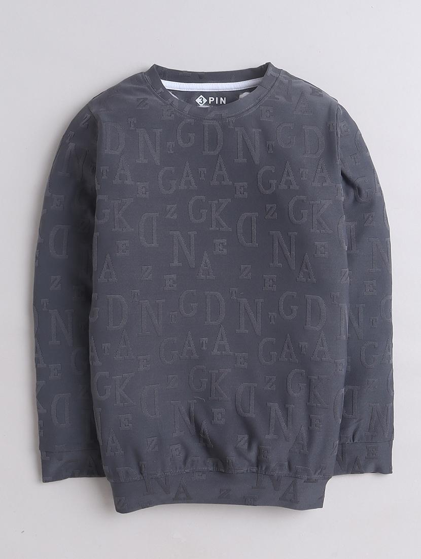 boys crew neck self-designed sweatshirt - 21529976 - Standard Image - 1