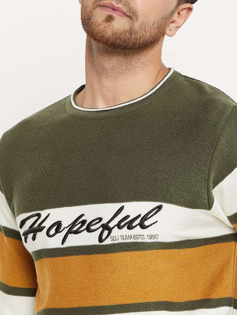 men long sleeve self-designed pullover - 21530276 -  Standard Image - 4