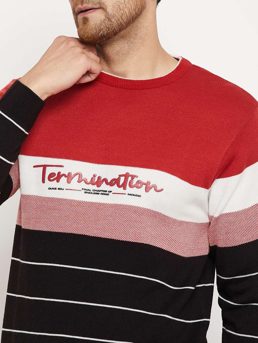 men striped long sleeve pullover sweater - 21530277 -  Standard Image - 4