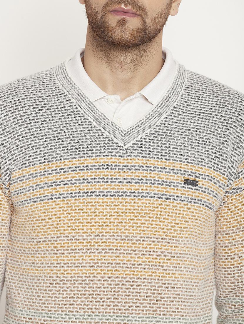 men long sleeve self-designed pullover - 21530291 - Standard Image - 4