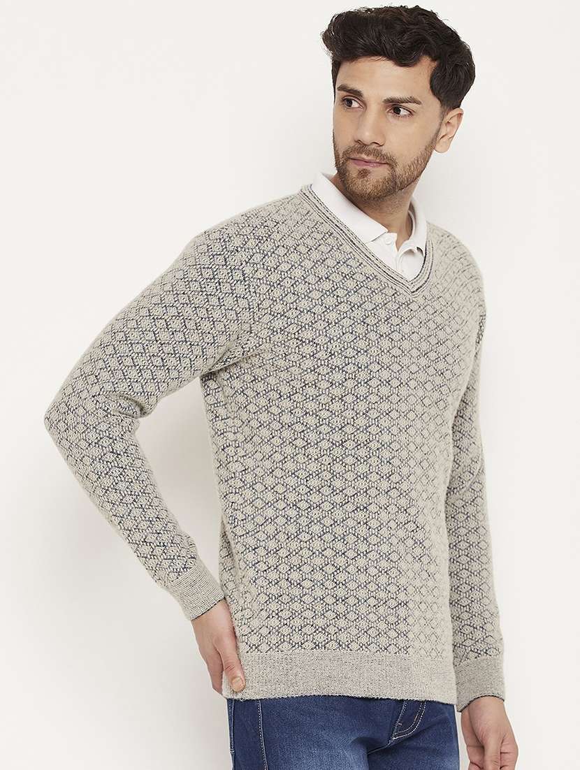 men long sleeve self-designed pullover - 21530303 -  Standard Image - 1