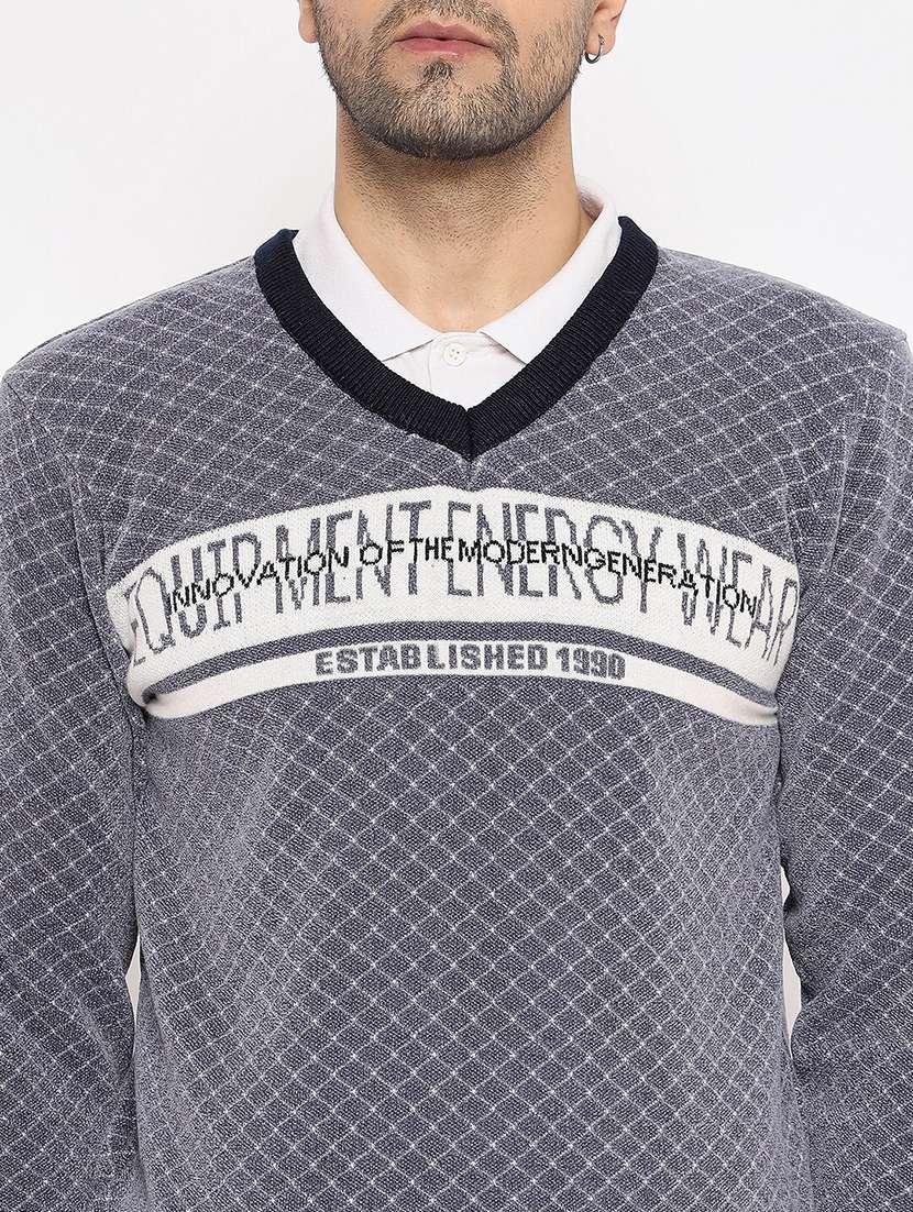 men long sleeve self-designed pullover - 21530309 -  Standard Image - 4