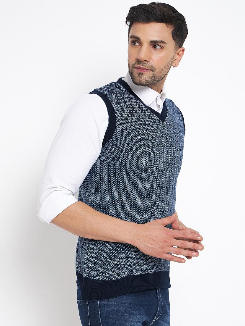 men sleeveless self-designed pullover - 21530331 - Standard Image - 1