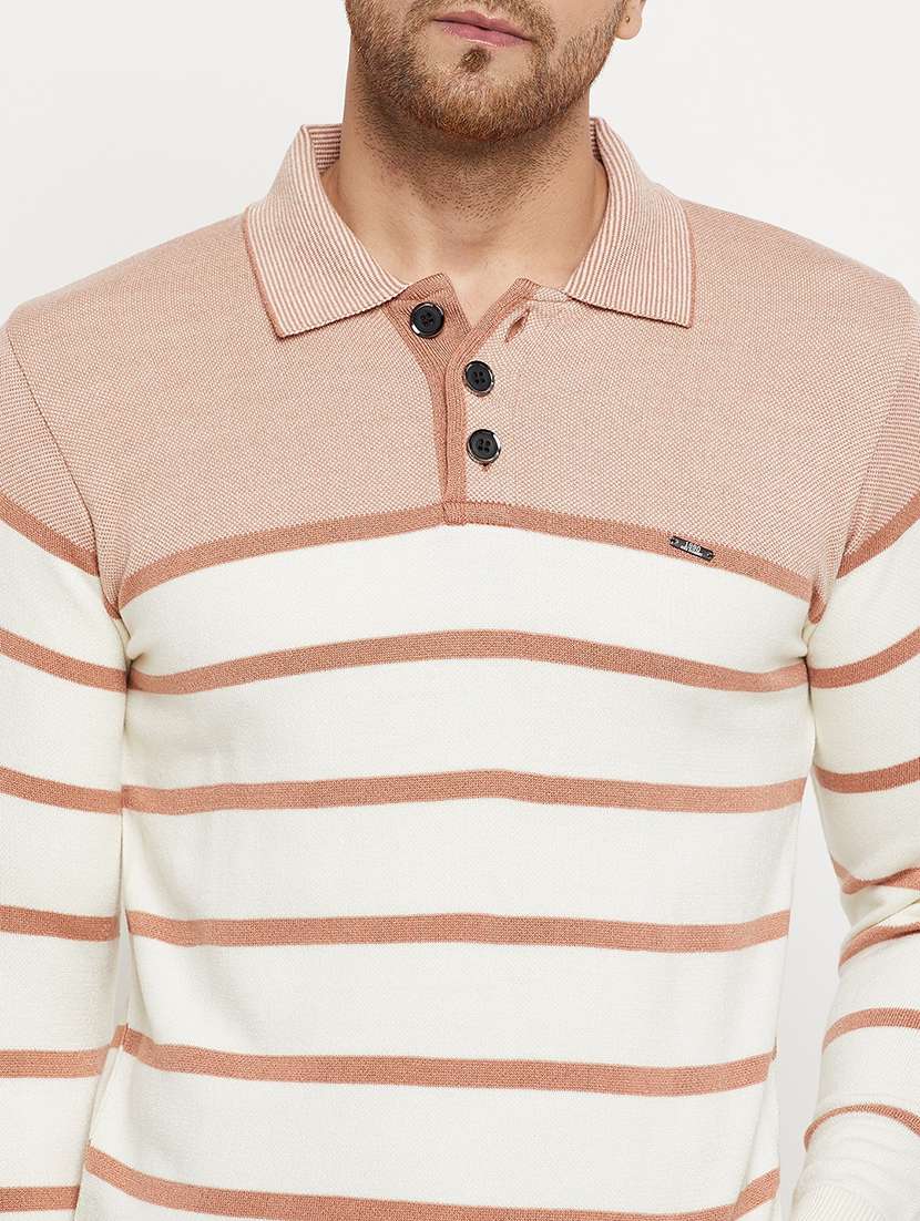 men striped long sleeve pullover sweater - 21530447 -  Standard Image - 4