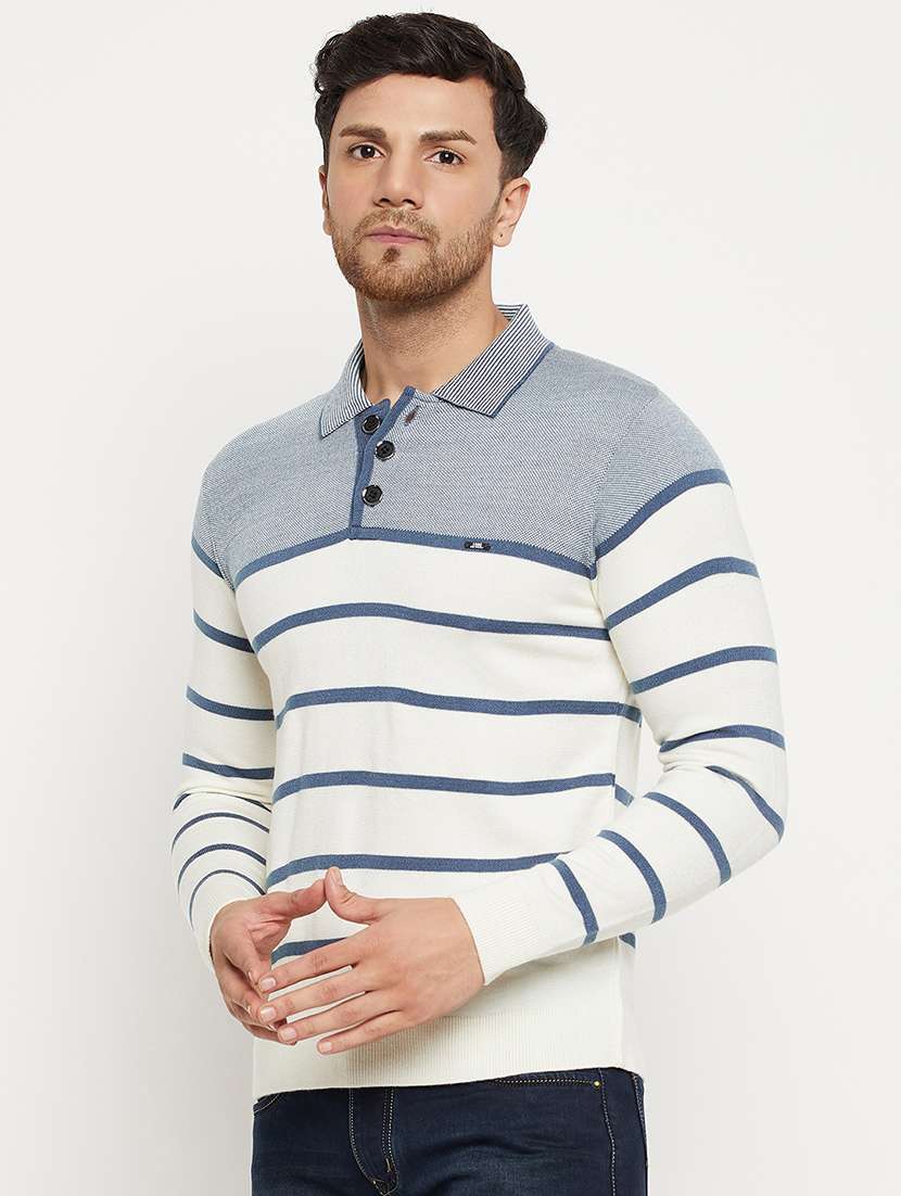 men self design long sleeve pullover - 21530448 -  Standard Image - 1