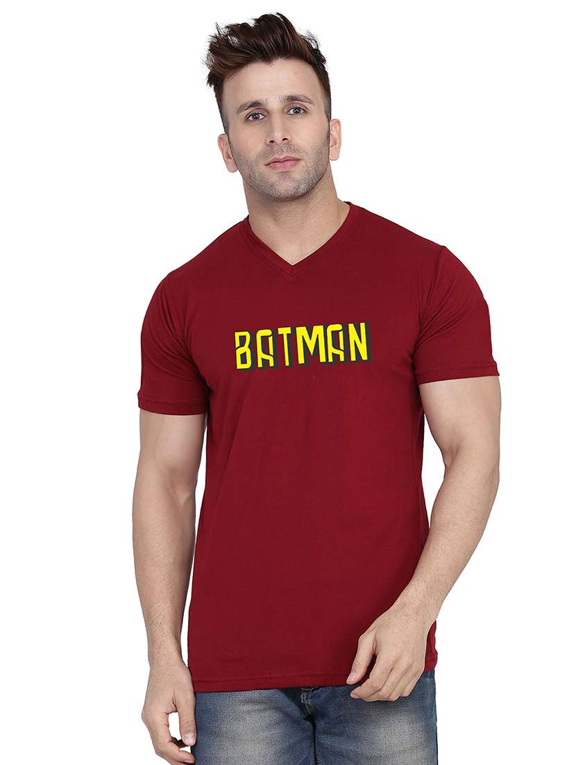 men short sleeve chest printed t-shirt