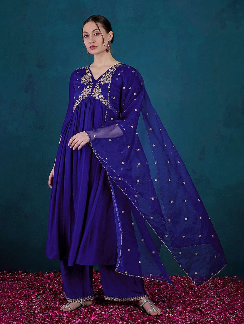 women kurta palazzo set with dupatta 