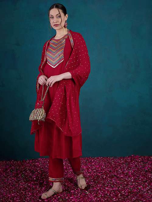 women kurta pant set with dupatta - 21531327 -  Standard Image - 0