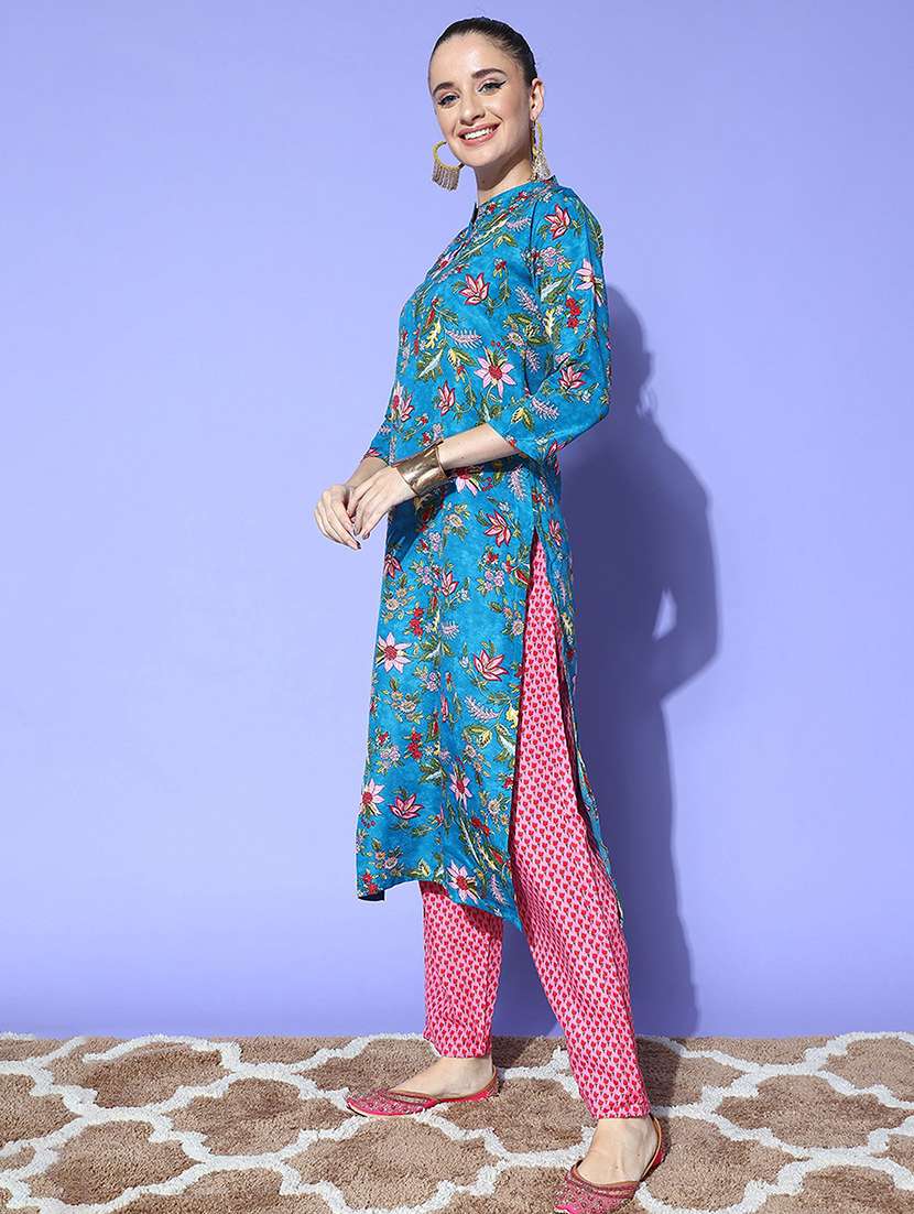 women kurta pant set with dupatta - 21531372 - Standard Image - 1