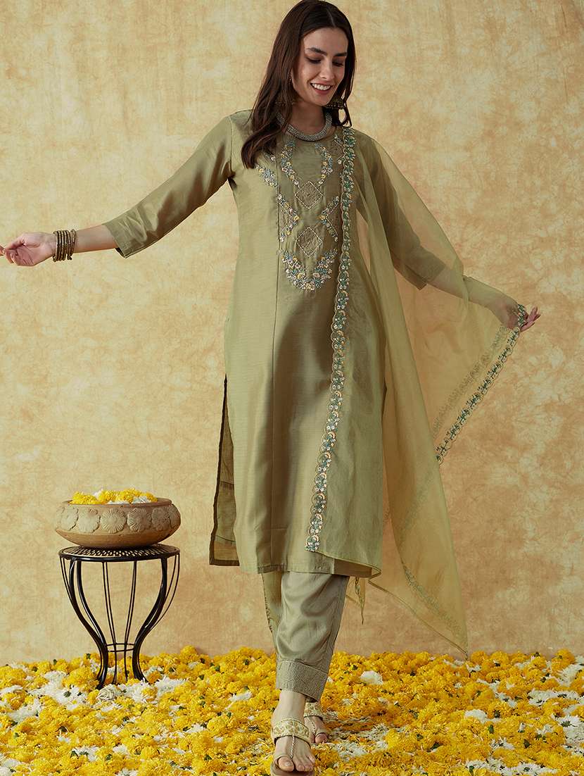 women kurta pant set with dupatta  - 21531406 -  Standard Image - 1