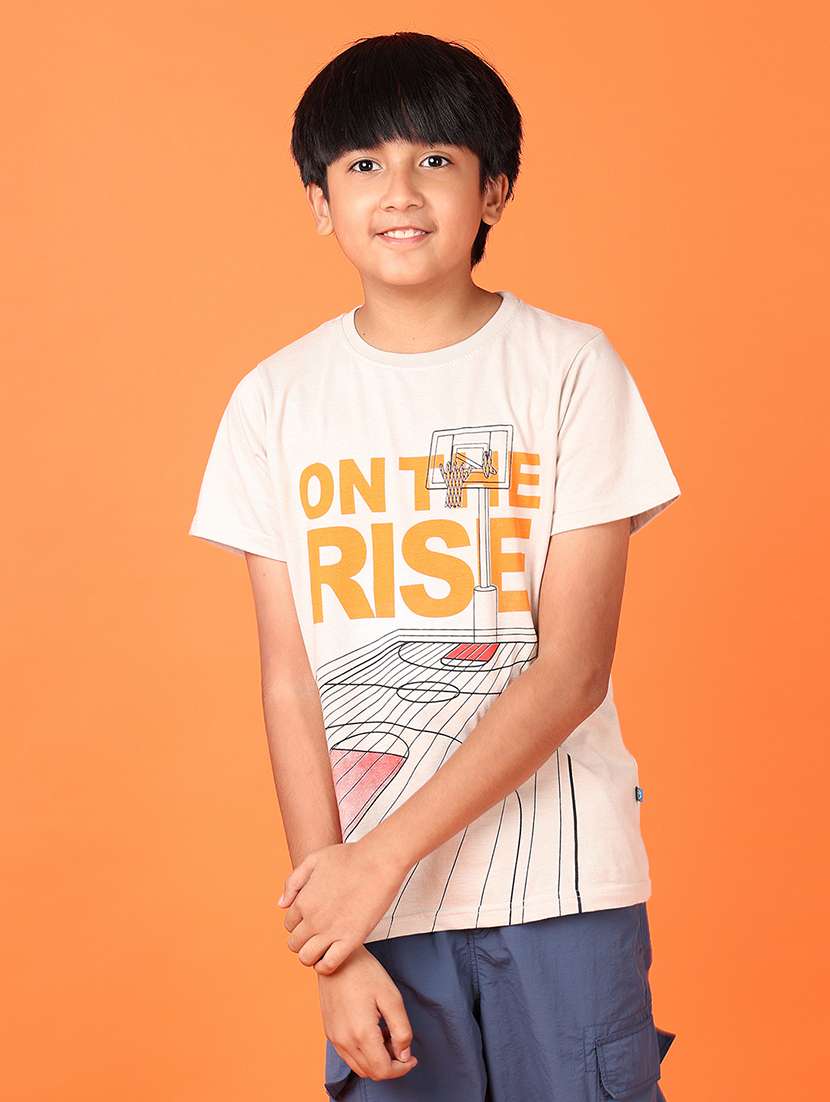 boys short sleeves printed t-shirt