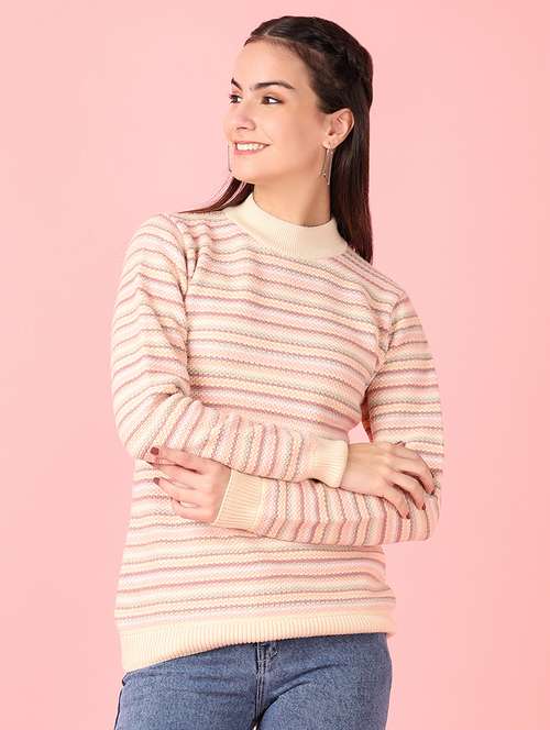 women striped long sleeve pullover - 21531428 -  Standard Image - 0