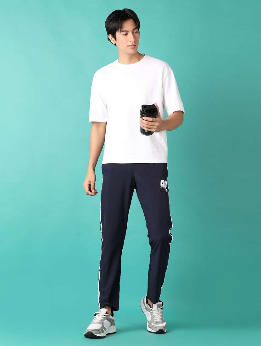 men mid rise placement print ankle length track pant - 21531431 -  Standard Image - 4