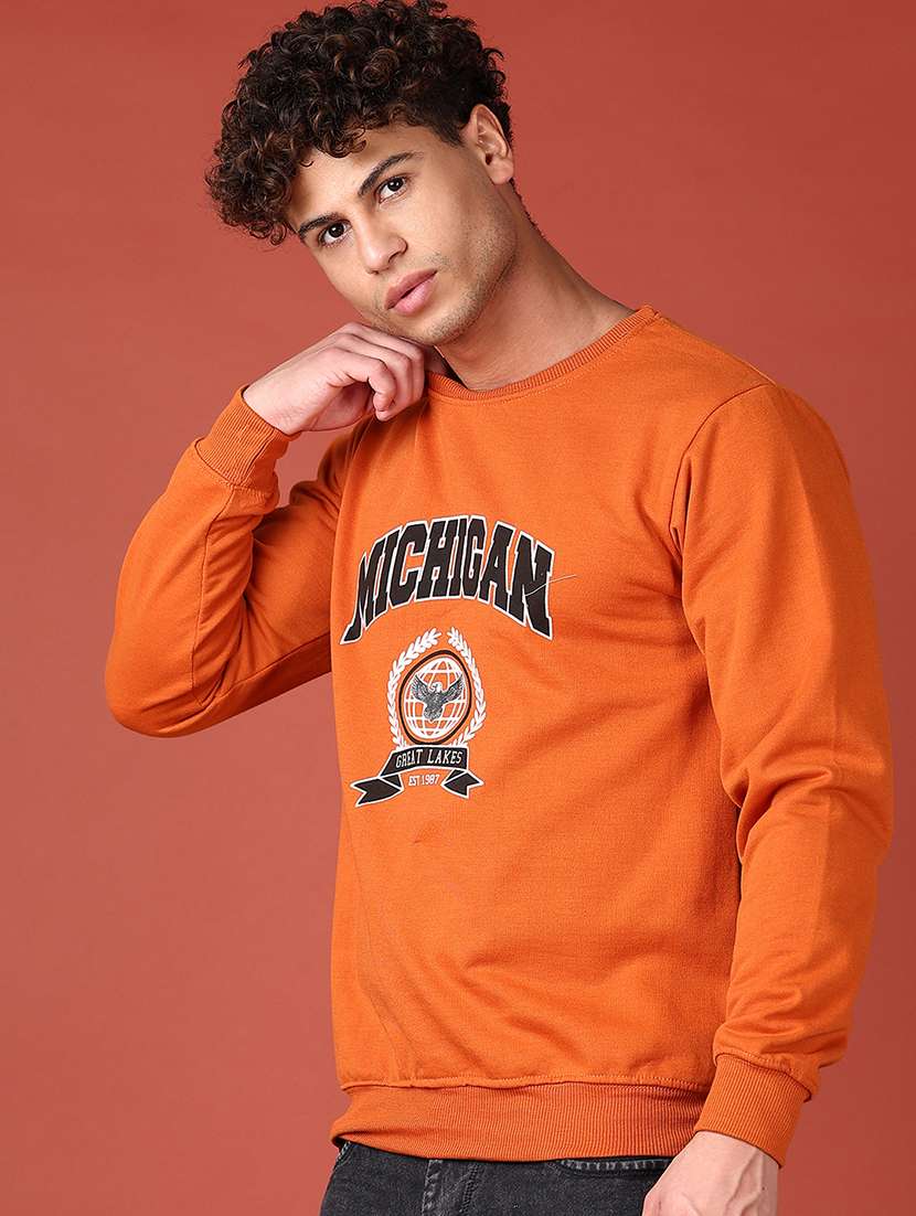 men front print long sleeve sweatshirt - 21531445 -  Standard Image - 1