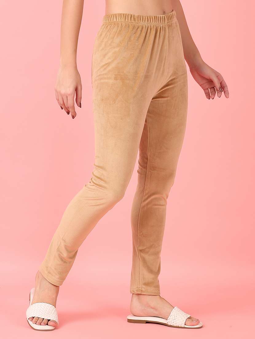 women solid woolen legging - 21531450 -  Standard Image - 1