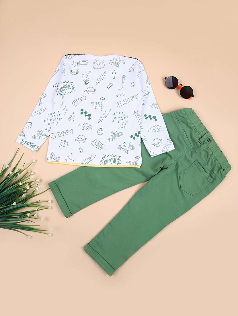 boys printed casual wear full length set - 21531463 -  Standard Image - 1