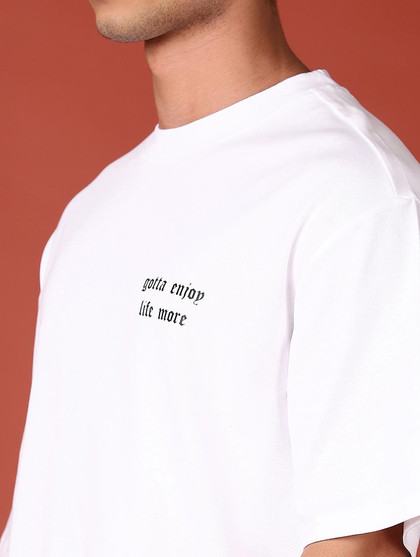 white cotton front print tshirt - 21531515 - Standard Image - 4