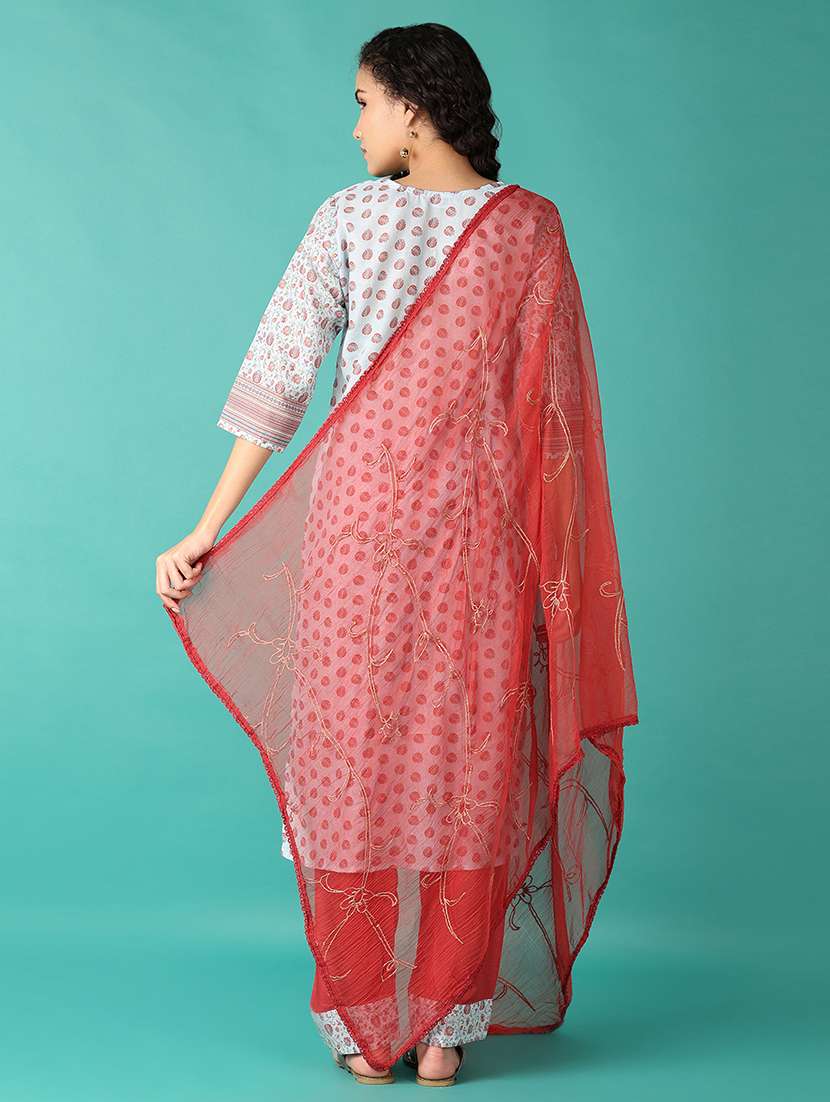 women floral kurta pant set with dupatta - 21531542 -  Standard Image - 1