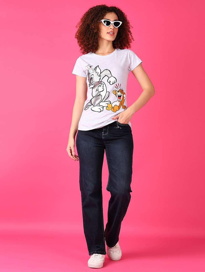 women mid high rise denim jeans - 21531584 -  Standard Image - 4