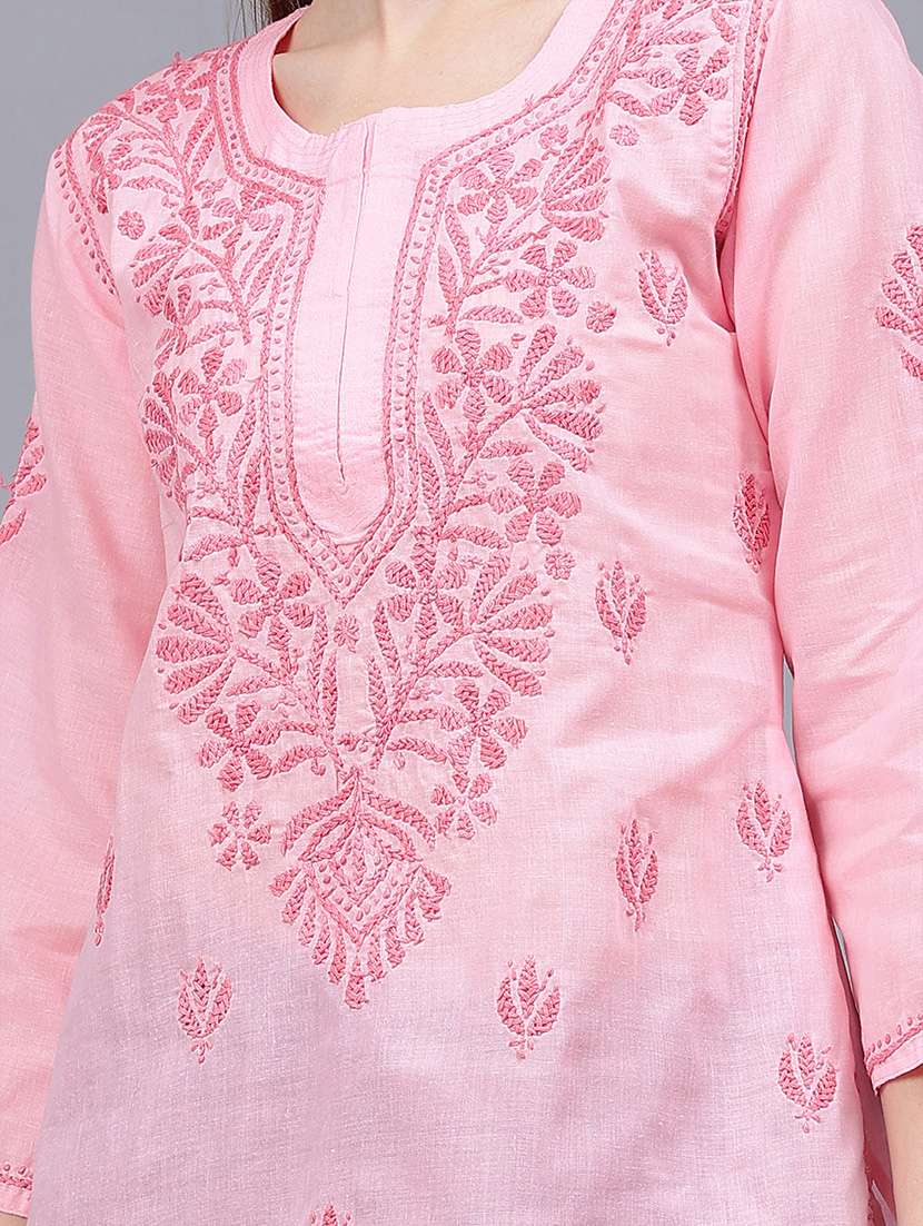 women chikankari straight kurti - 21531715 -  Standard Image - 6