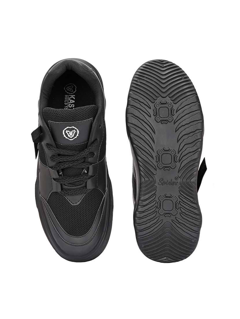 men black lace up casual shoes - 21531768 -  Standard Image - 6