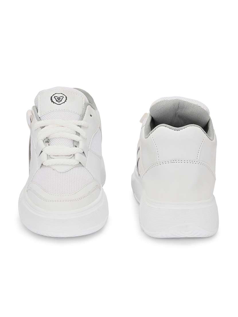 men white lace up casual shoes - 21531770 - Standard Image - 6