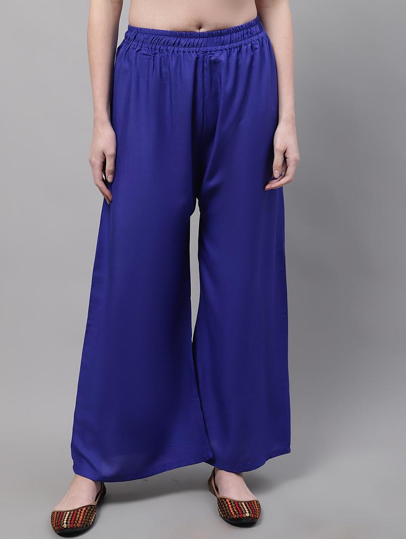 women full length solid palazzo - 21531849 - Zoom Image - 0