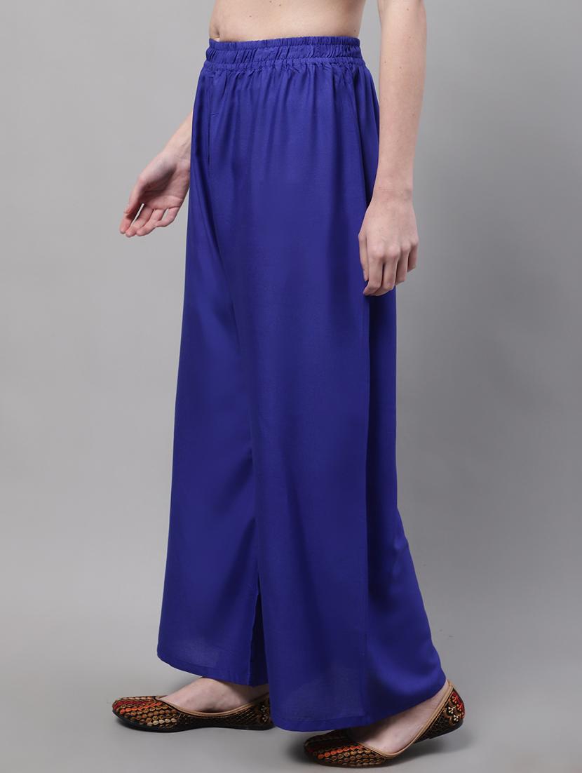 women full length solid palazzo - 21531849 -  Standard Image - 1