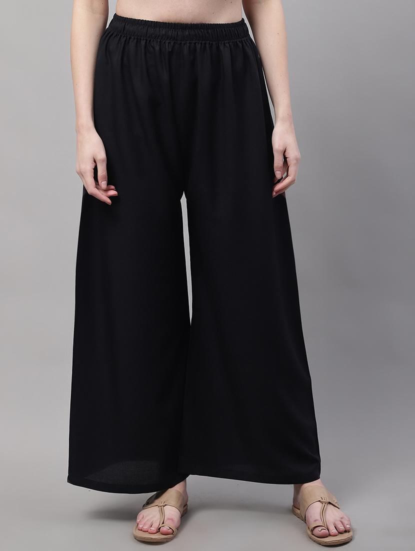 women full length solid palazzo - 21531852 - Zoom Image - 0