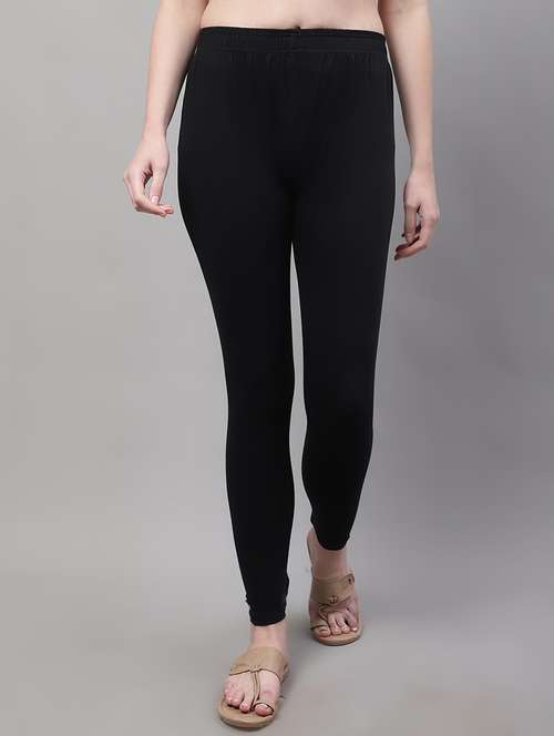 women solid ankle length leggings - 21531860 - Standard Image - 0