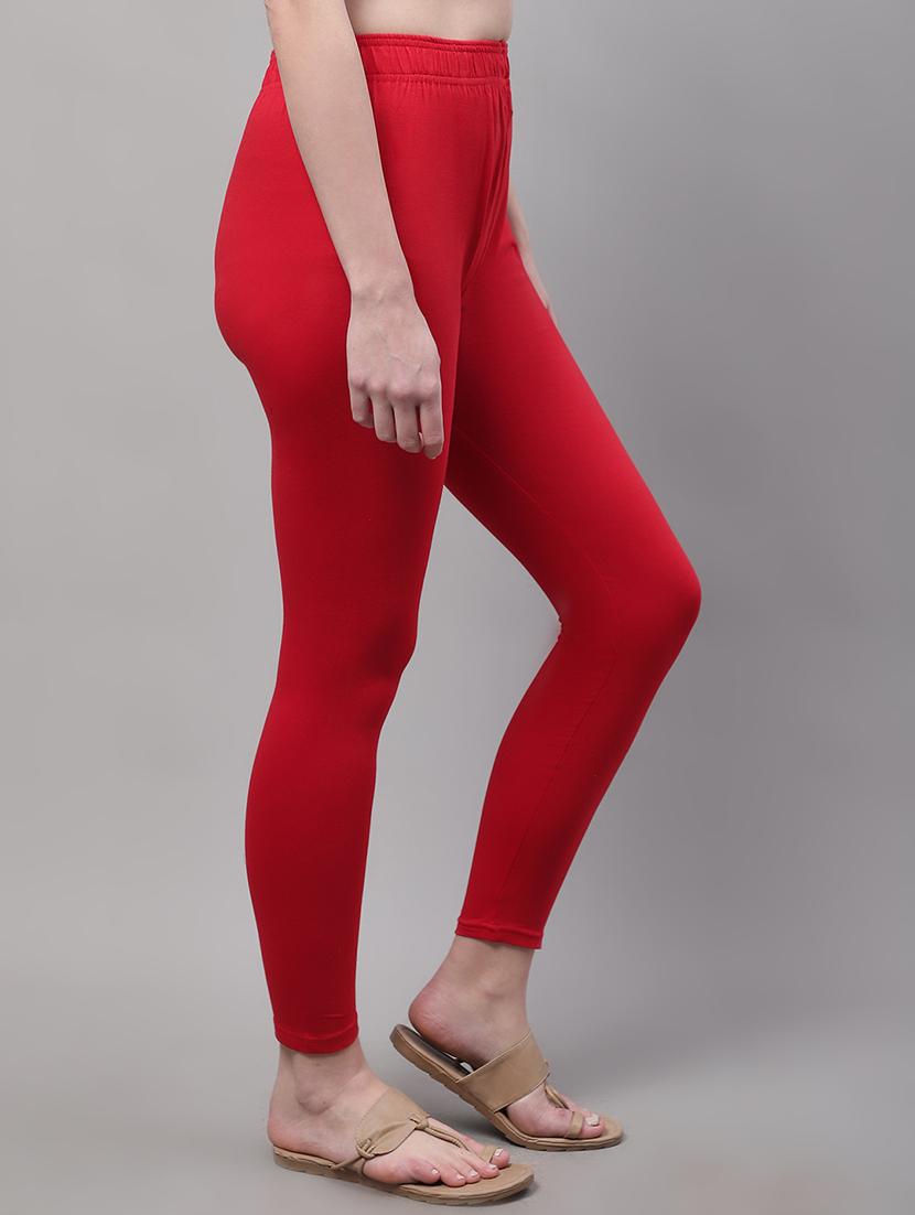 women solid ankle length leggings - 21531861 -  Standard Image - 1