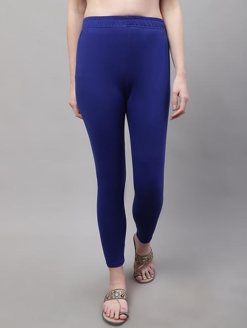 women solid ankle length leggings - 21531862 - Standard Image - 0
