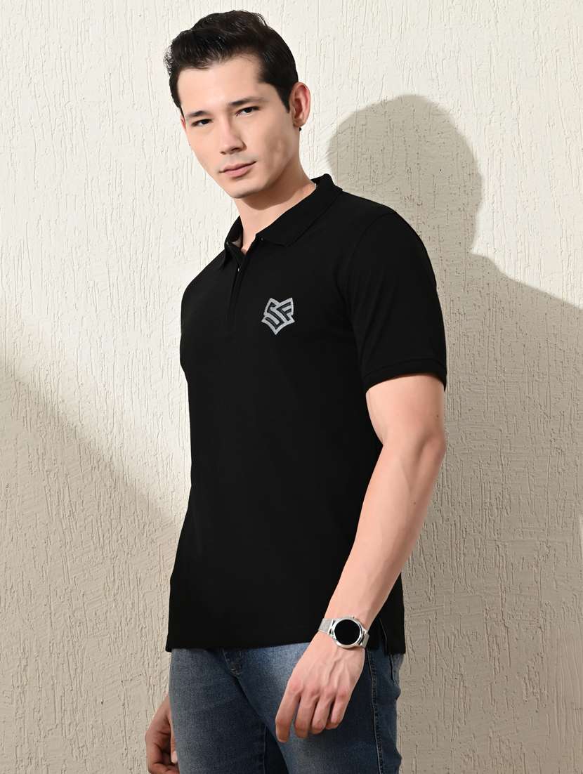 men short sleeves plain polo t-shirt - 21531976 -  Standard Image - 1