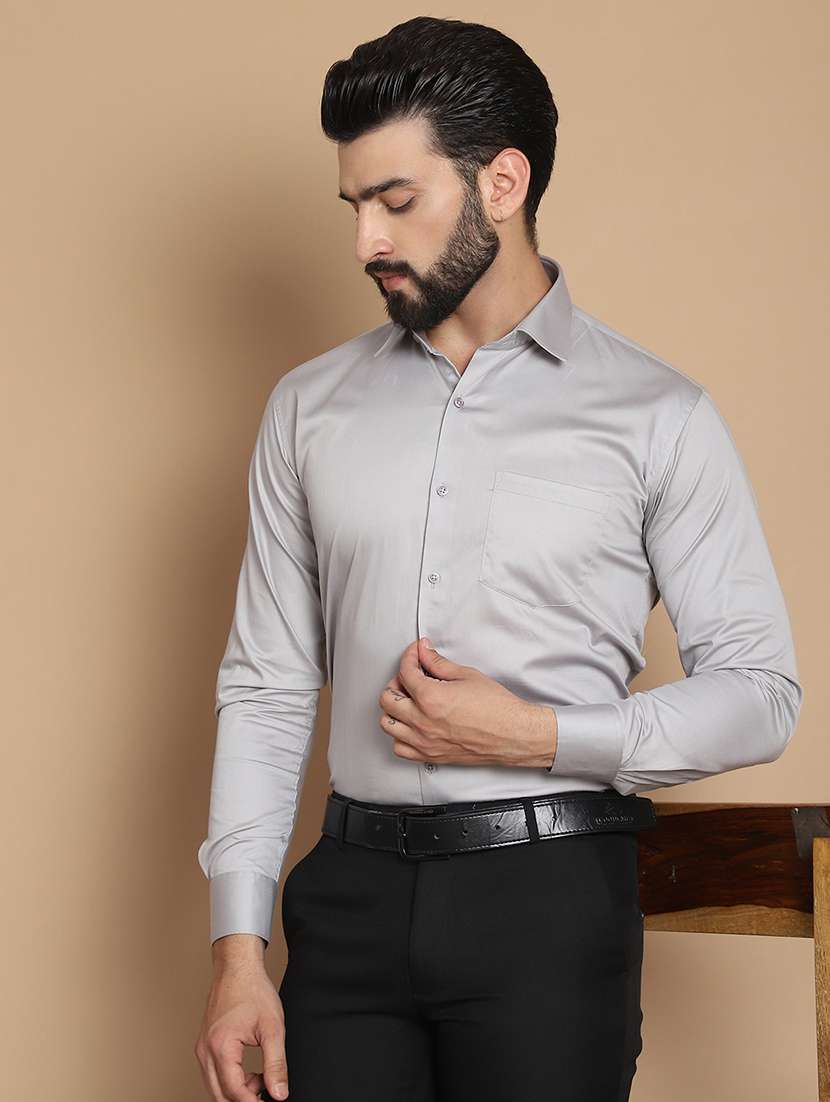 men solid formal shirt - 21531982 -  Standard Image - 1