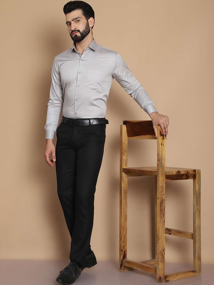 men solid formal shirt - 21531982 -  Standard Image - 4