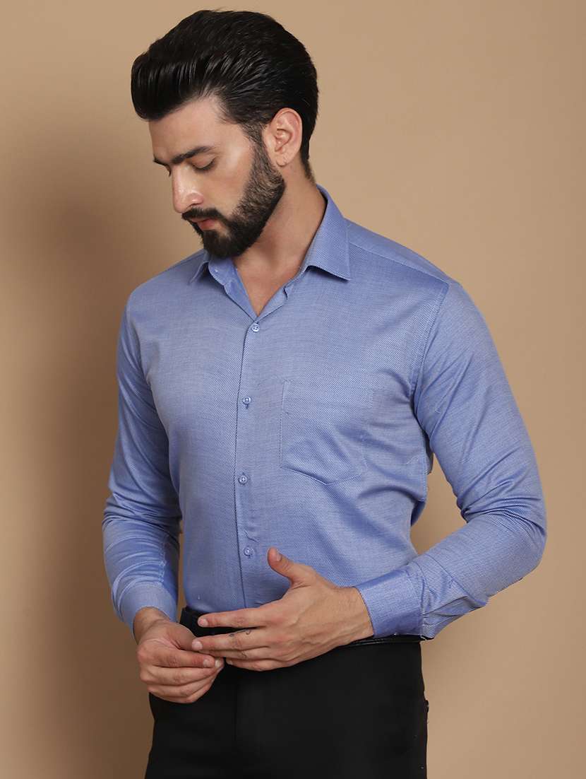men self design long sleeves formal shirt - 21531984 -  Standard Image - 1