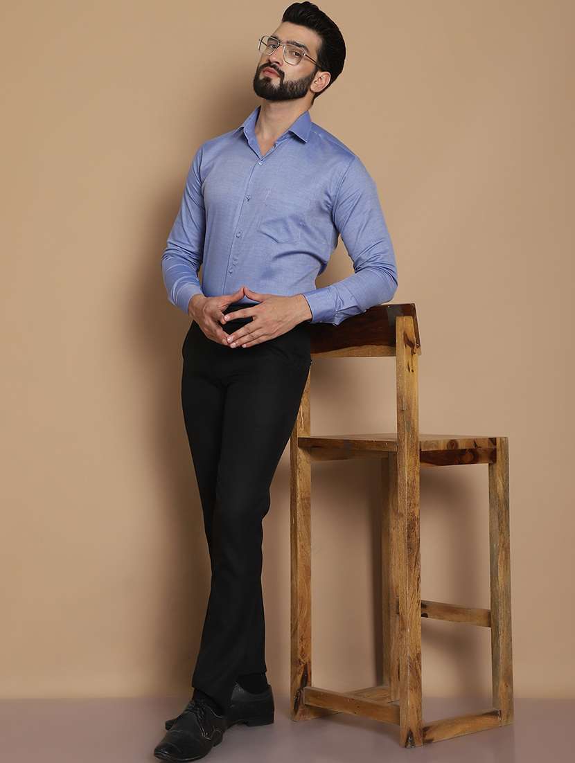 men self design long sleeves formal shirt - 21531984 -  Standard Image - 4