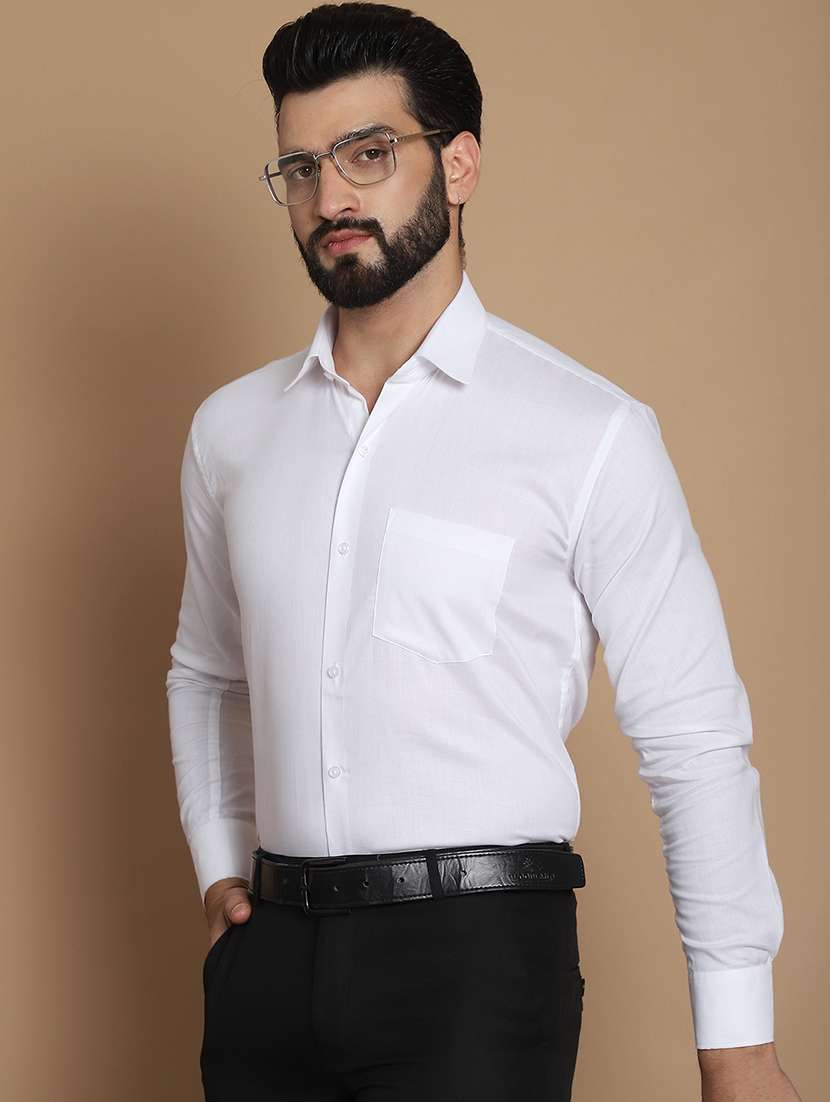 men solid formal shirt - 21531990 -  Standard Image - 1