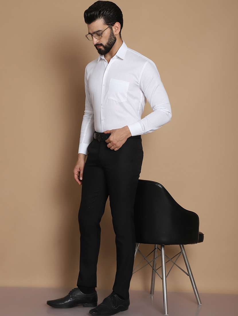 men solid formal shirt - 21531990 -  Standard Image - 4