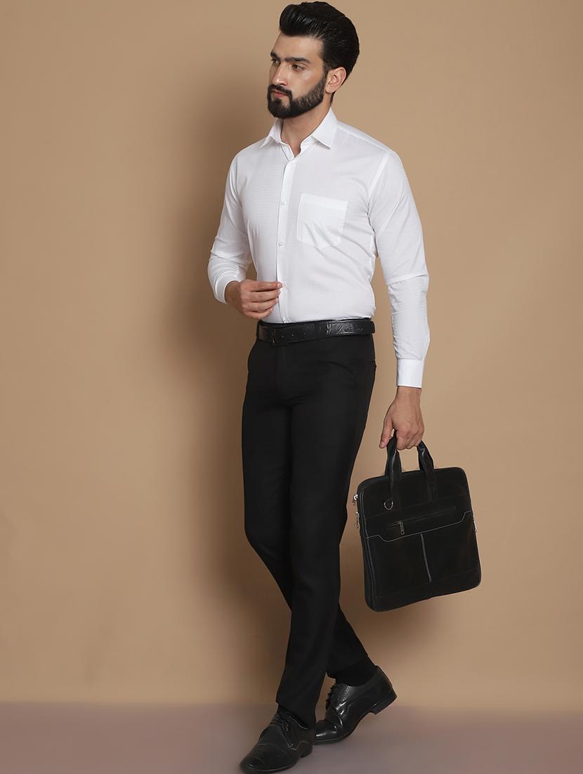 men solid formal shirt - 21531992 - Standard Image - 4