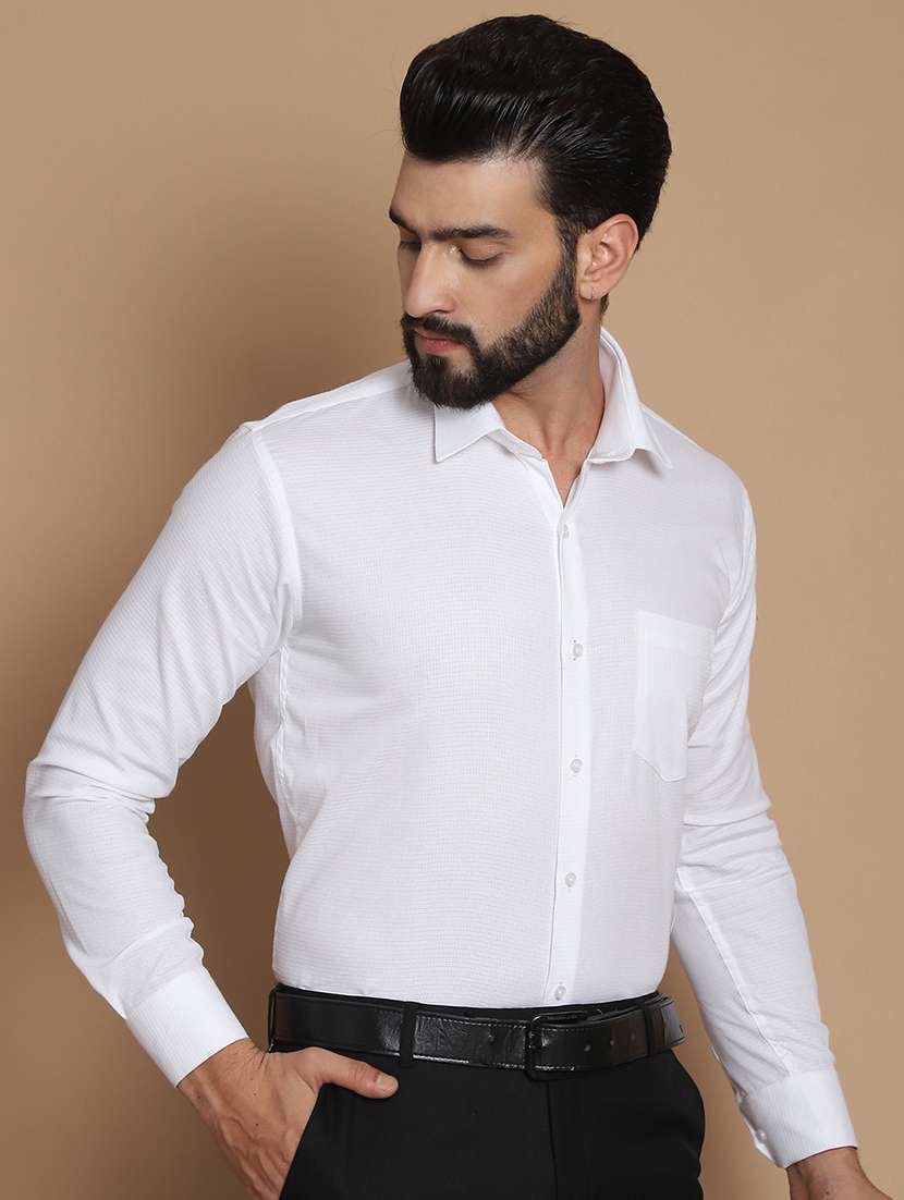 men solid formal shirt - 21531994 -  Standard Image - 1
