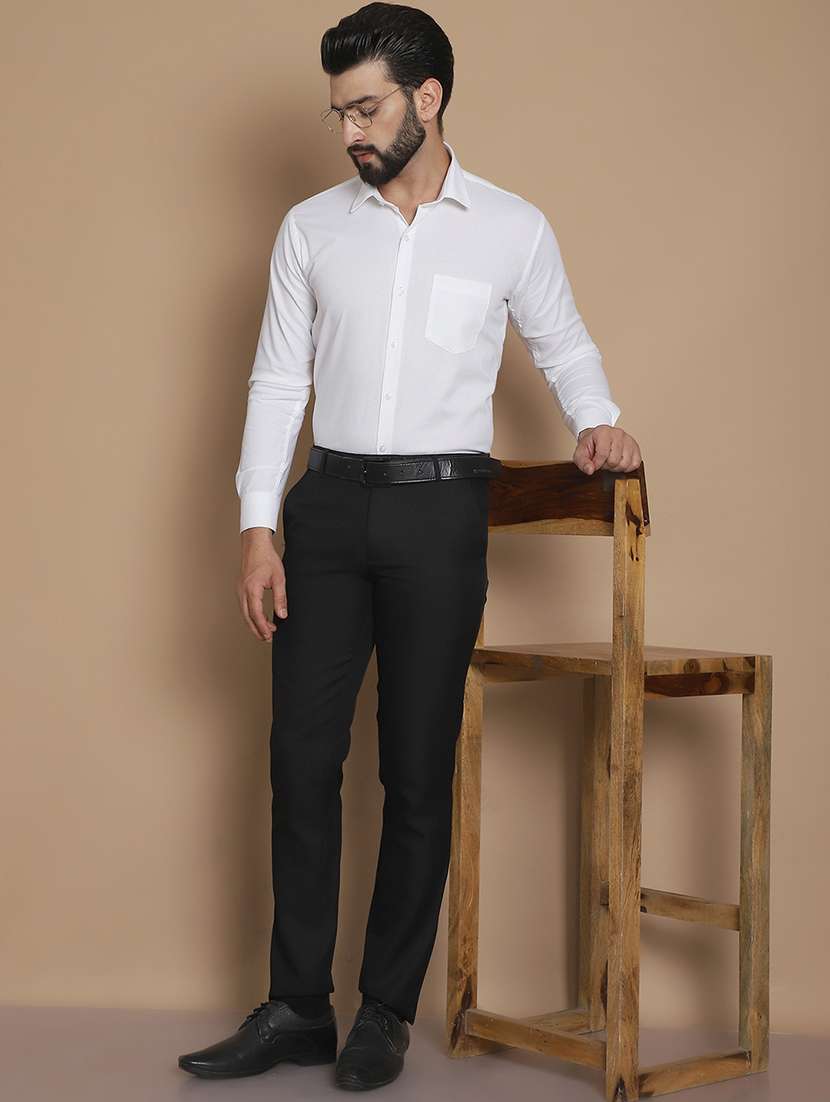 men solid formal shirt - 21531994 -  Standard Image - 4