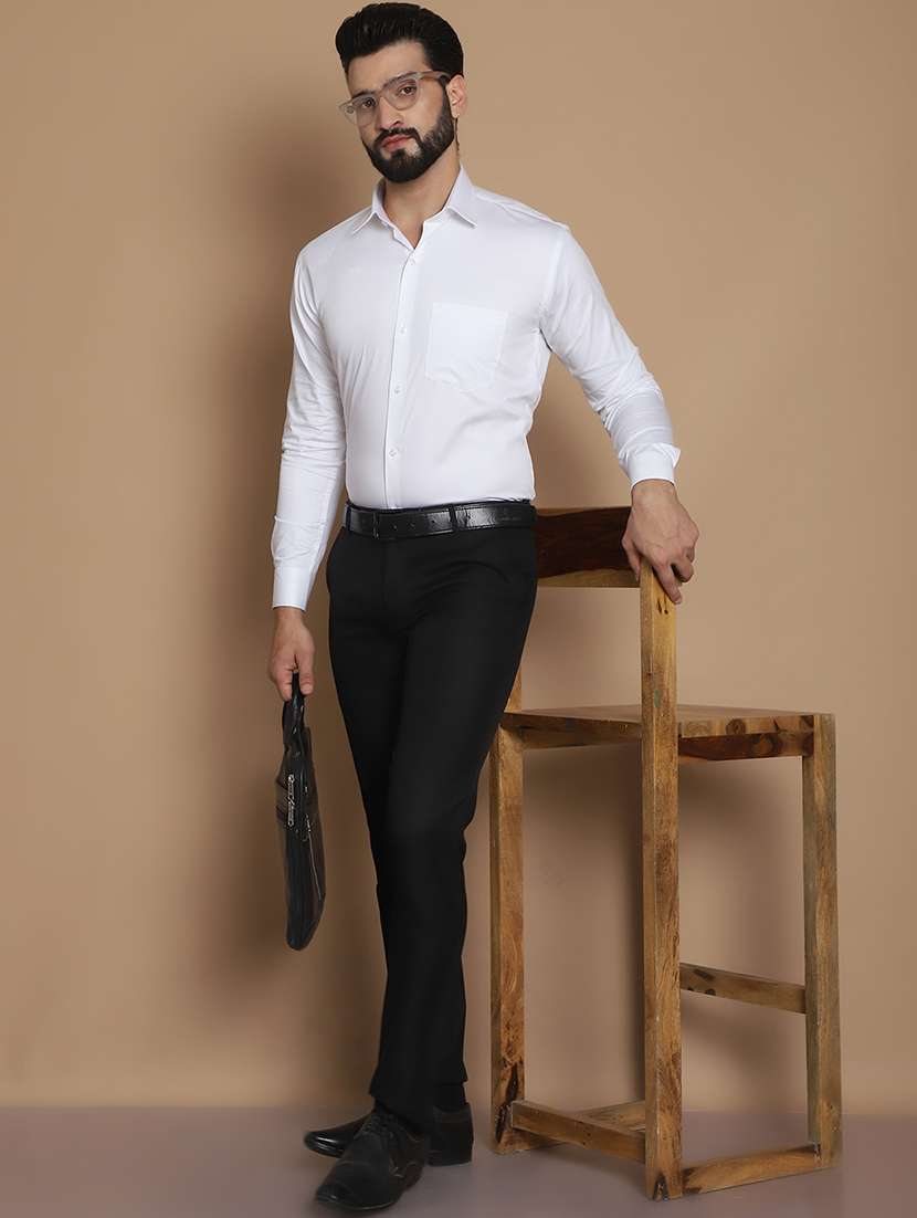 men solid formal shirt - 21531995 -  Standard Image - 4