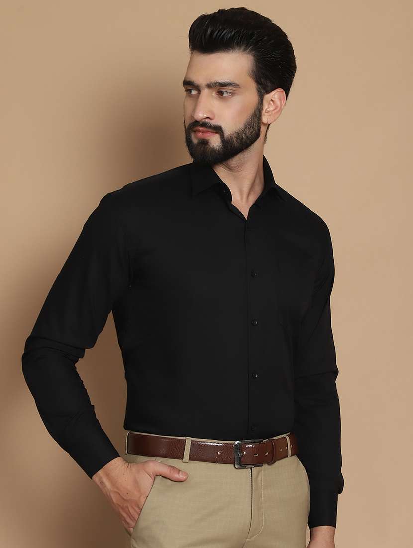men solid formal shirt - 21531999 -  Standard Image - 1